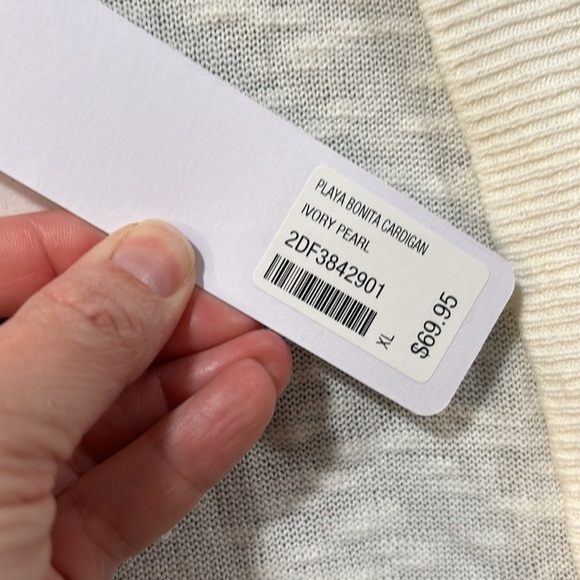 soft surroundings playa bonita cardigan. XL - Picture 5 of 8